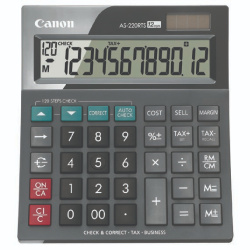 Kalkulačka Canon AS-220TTS stolní 12 místná šedá /E