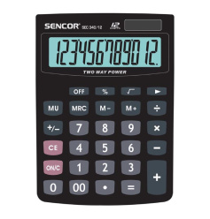 Kalkulačka stolní Sencor 340/12 černá /PA/E