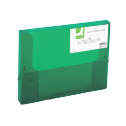 Mapa s gumou Box A4 2,5cm Q-Connect zelená /E