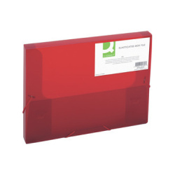 Mapa s gumou Box A4 2,5cm Q-Connect červená /E