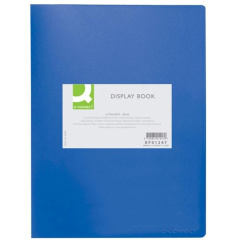 Katalogová kniha A4 10 kapes Q-Connect modrá