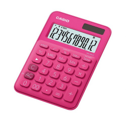 Kalkulačka stolní CASIO MS20UC, růžová, 12míst/LA/na objednání