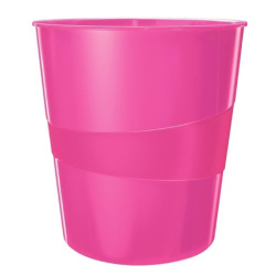 Koš odpadkový 15 lit. Leitz WOW růžová /E