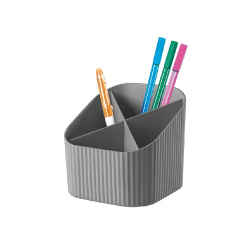 Stojánek PS na tužky XLOOP 4 oddíly šedý