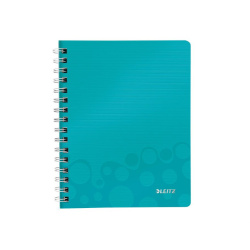 Blok spirála A5 linka 80 listů PP Leitz WOW tyrkysová /E