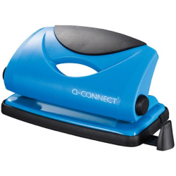 Děrovačka 10 listů Q-Connect modrá /o