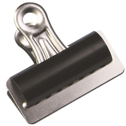 Kovové klipy Q-Connect Quick Clips 70 mm stříbrná/černá 1ks/E