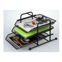 Zásuvka drátěná 3 zásuvky černá /E