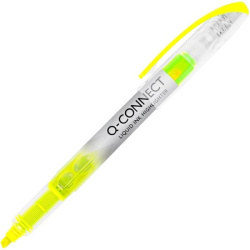 Zvýrazňovač Q Connect Highlighter žlutý/E