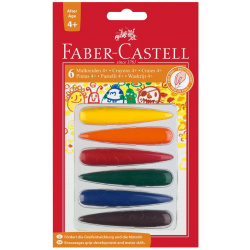 Pastelky plastové Faber-Castel do dlaně 6ks 4+