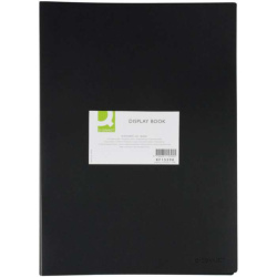 Katalogová kniha A3 20 kapes Q-Connect černá /E