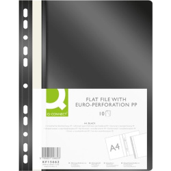 Rychlovazač s euroděrování A4 plastový Q-Connect černý