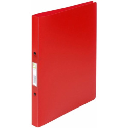 Pořadač A4 2-kroužky Q-connect šířka 2,4 cm transparentní červená/E