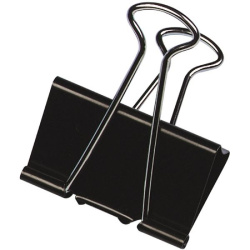 Klipy kovové Q-Connect 51 mm černé 10 ks