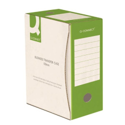 Archivační krabice Q-connect A4 šířka 15 cm bílozelená