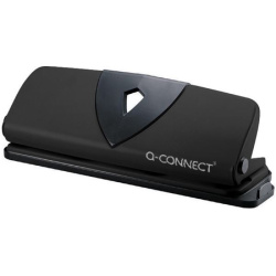 Dvojitá děrovačka Q-Connect 25 listů černá