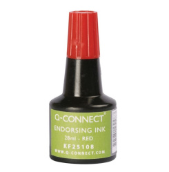 Razítková barva Q-Connect - 28 ml, červená