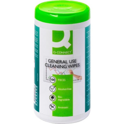 Čisticí ubrousky Q-Connect pro plastové povrchy 100 ks /E