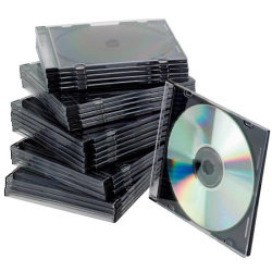Obal na 1 CD slim Q-Connect 25 ks