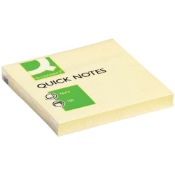 Samolepicí bločky Q-Connect QUICK 76x76 mm žluté