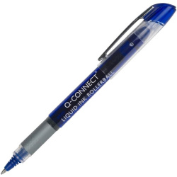 Roller inkoustový Q-Connect, šířka stopy 0,5 mm, modrý