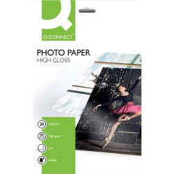 Fotopapír Q-Connect - A4, oboustranný, 260 g/m2, lesklý, 20 ks