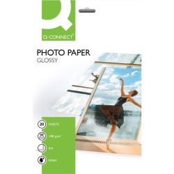 Fotopapír Q-Connect - A4, oboustranný, 180 g/m2, lesklý, 20 ks/E