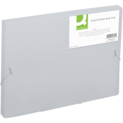 Mapa s gumou Box A4 Q-Connect transp. mléčná /E