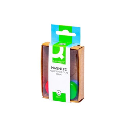 Sada magnetů Q-Connect průměr 25 mm mix barev 4 ks /E
