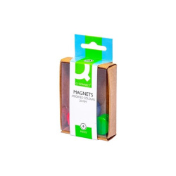 Sada magnetů Q-Connect - průměr 20 mm, mix barev /E