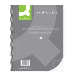 Blok A4 Q Connect 4-děrový čtverečkovaný