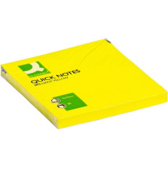 Bločky samol. Q-Connect 75x75 mm neonově žluté