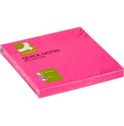 Bločky samol. Q-Connect 75x75 mm neonově růžové