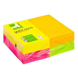Samolepicí bločky Q-Connect FSC 76x127 mm neonové 12 ks