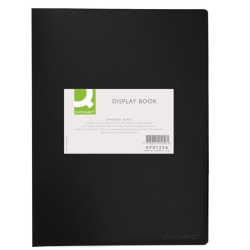 Katalogová kniha A4 30 kapes Q-Connect černá /E