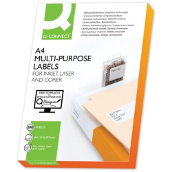 Etikety univerzální Q-Connect bílé 105 x 148,5 mm 800 ks /E