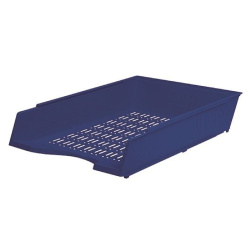 Zásuvka PVC Donau mřížkovaná modrá