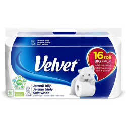 Toaletní papír třívrstvý Velvet 16 ks