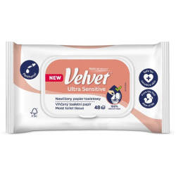 Toaletní papír vlhčený Velvet Ultra Sensitive 48 ks