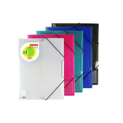 Mapy s gumou A4 přihrádka na vizitku mix barev