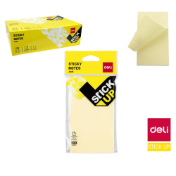 Bloček samolepící STICK UP žlutý 76x126mm DELI