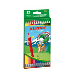 Pastelky gumovací Alpino 12 barev