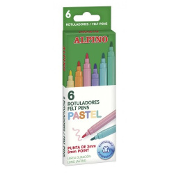 Fixy Alpino pastelové 6ks /E