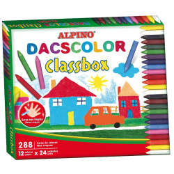 Voskovky Alpino Dacscolor 12barev x 24ks/E