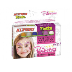 Barvy na obličej Alpino Princezny 6ks