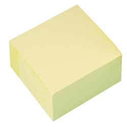 Samolepicí bloček v kostce Q-Connect 76x76mm žlutá