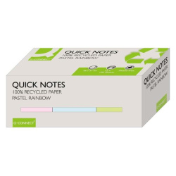 Samolepicí bločky recyklované Q-Connect 38x51 mm pastelové barvy 12 ks /E