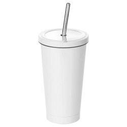 Kónický nerezový termohrnek s víčkem - 450 ml