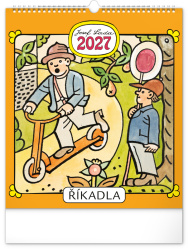 Nástěnný kalendář 2027 Josef Lada říkadla