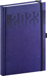 Denní diář Silhouette 2023, modrý, 15 × 21 cm